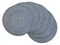 CC Home Furnishings Variegated Woven Round Placemats - 15" - Blue - Set of 6